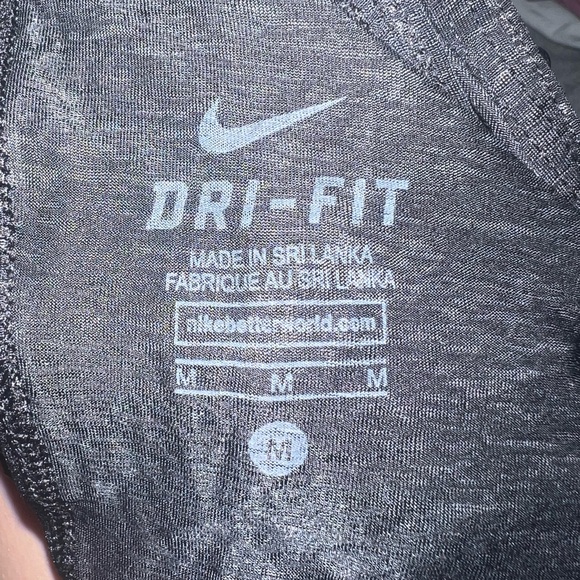 Nike Women's Black Strappy Dri-FIT Tank Top - Picture 3 of 4